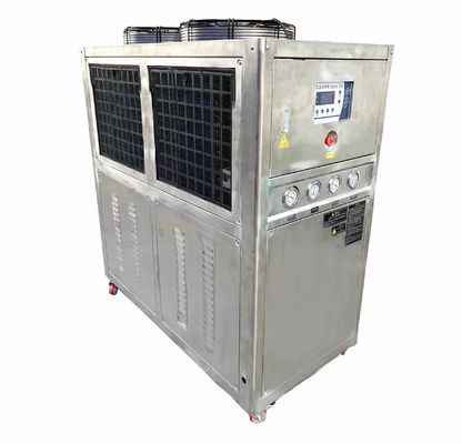JLSB-10HP Paslanmaz Çelik Su Soğutma Makinesi Düşük Sıcaklık Asit Alkali Direnci